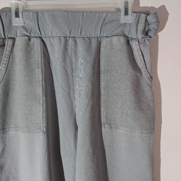 Anthropologie Saturday Sunday Sydney Blue Tie Belt Joggers Pants Women's Medium - Picture 4 of 10